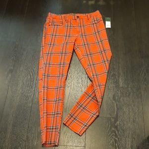 Ladies Tartan Jeans